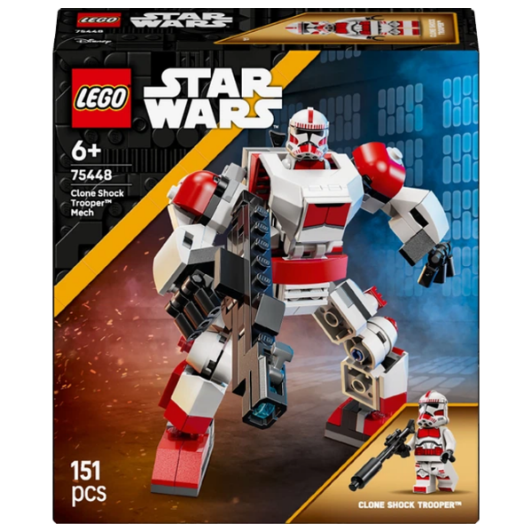 Constructor LEGO Clone Shock Trooper™ Mech White Numărul de piese 151, 6+