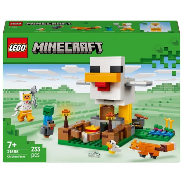 Конструктор LEGO Chicken Farm Белый Количество деталей 233, 7+