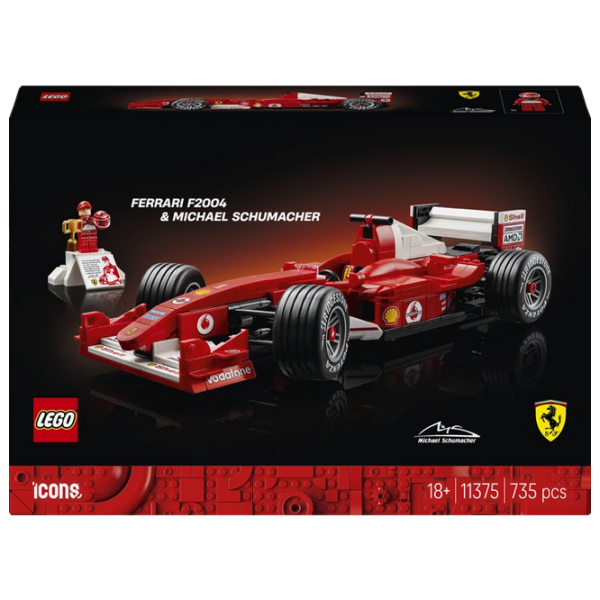 Конструктор LEGO Ferrari F2004 & Michael Schumacher Красный Количество деталей 735, 18+