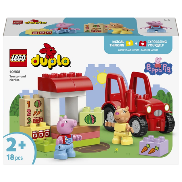 Конструктор LEGO Tractor And Market Разноцветный Количество деталей 18, 2+