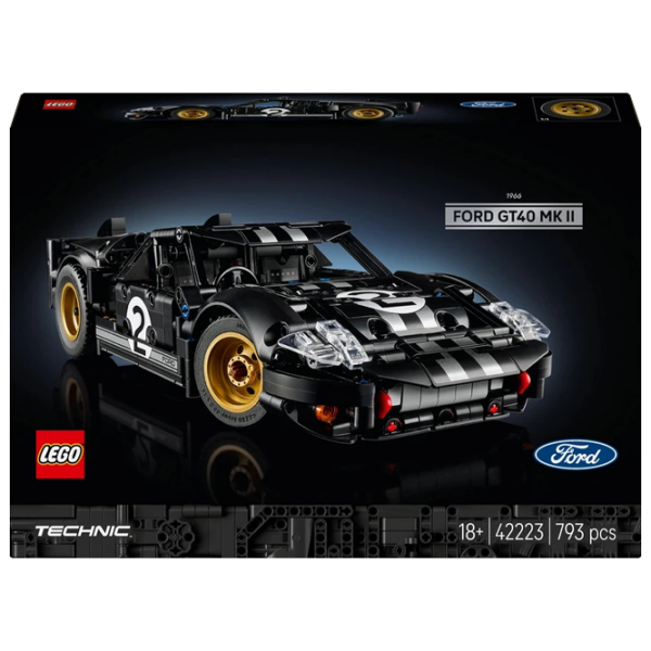 Конструктор LEGO Ford GT40 MKII 1966 Черный Количество деталей 793, 18+