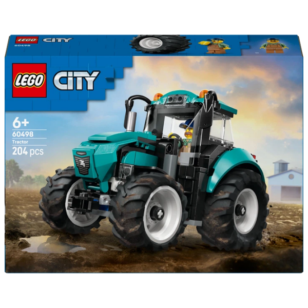 Constructor LEGO Tractor Aquamarin Numărul de piese 204, 6+