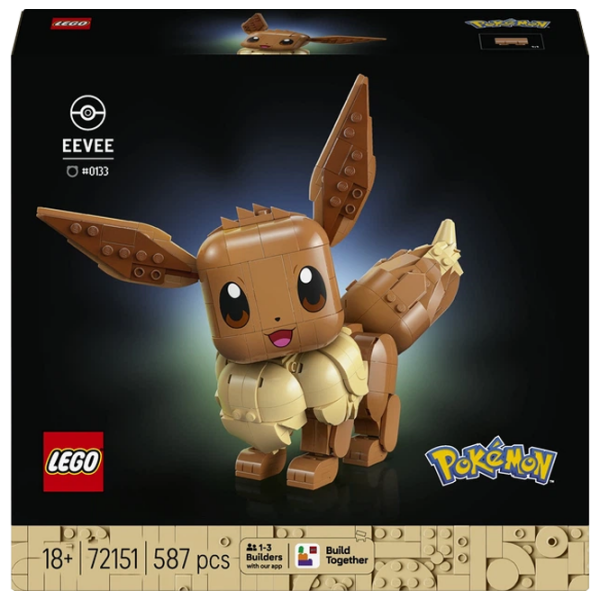 Конструктор LEGO Eevee Коричневый Количество деталей 587, 18+