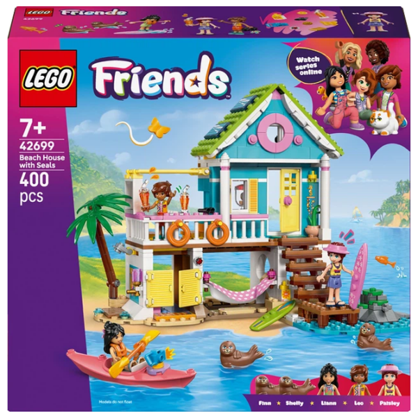 Конструктор LEGO Beach House with Seals Аквамарин Количество деталей 400, 7+