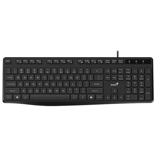 Tastatură Genius KB-117S Black Home and Office, Cu fir photo 1