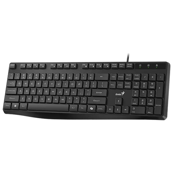 Tastatură Genius KB-117S Black Home and Office, Cu fir photo 2