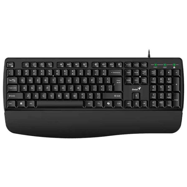 Tastatură Genius KB-123 Black Home and Office, Cu fir photo 1