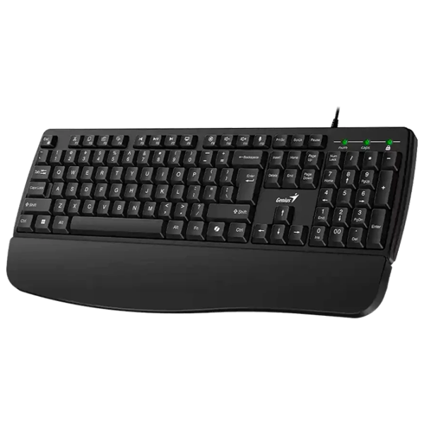 Tastatură Genius KB-123 Black Home and Office, Cu fir photo 2