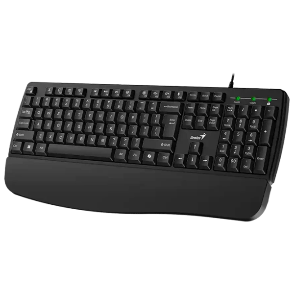 Tastatură Genius KB-123 Black Home and Office, Cu fir photo 3