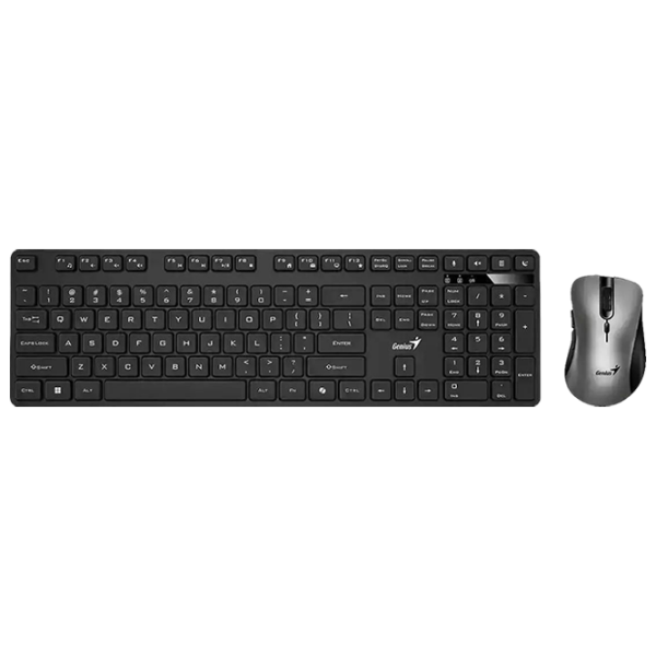 Tastatura & Mouse Genius KM-8216S Black Home and Office, Fără fir photo 1