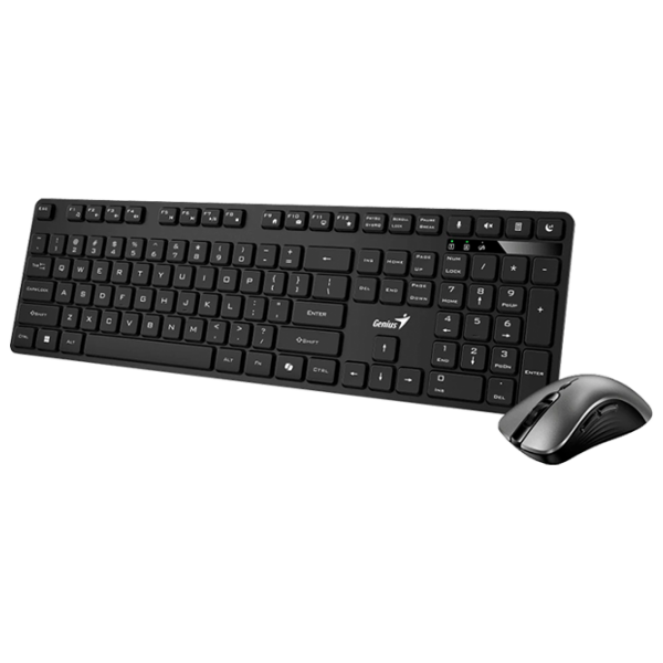 Tastatura & Mouse Genius KM-8216S Black Home and Office, Fără fir photo 2