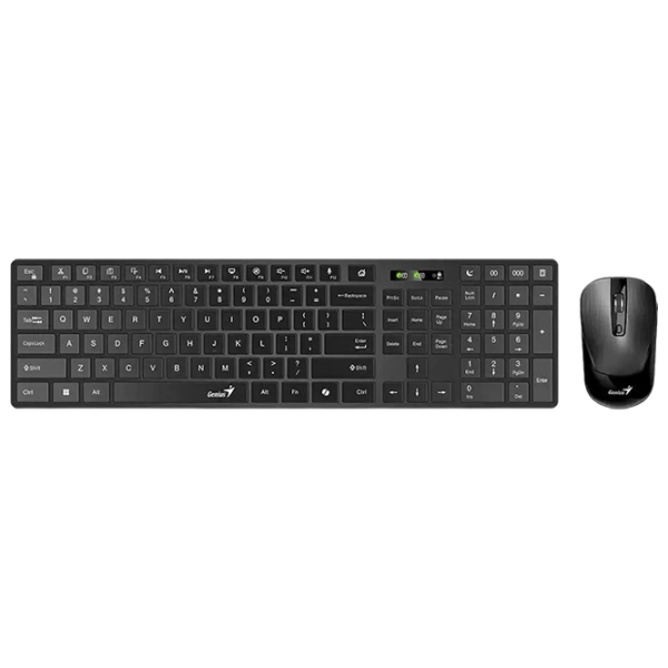 Tastatura & Mouse Genius SlimStar 8250 Black Home and Office, Fără fir photo 1
