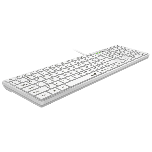 Клавиатура Genius SlimStar 126 Белый Для дома и офиса, Проводная photo 3