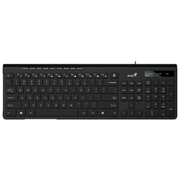 Клавиатура Genius SlimStar 230 II Черный Для дома и офиса, Проводная photo 1