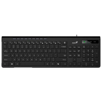 Клавиатура Genius SlimStar 230 II Черный Для дома и офиса, Проводная
