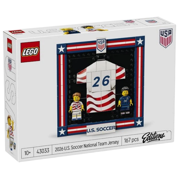Конструктор LEGO 2026 U.S. Soccer National Team Jersey Белый Количество деталей 167, 10+
