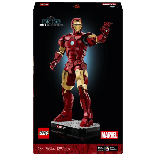 Конструктор LEGO Iron Man Mark 3 Collectors' Edition Красный Количество деталей 1297, 18+