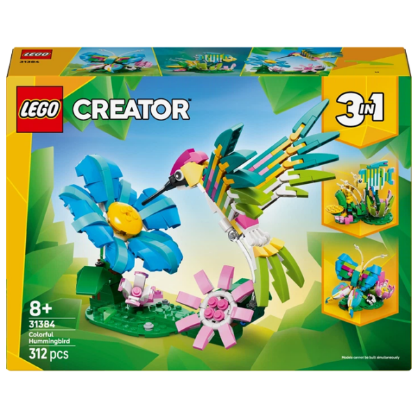 Конструктор LEGO Colorful Hummingbird Разноцветный Количество деталей 312, 8+
