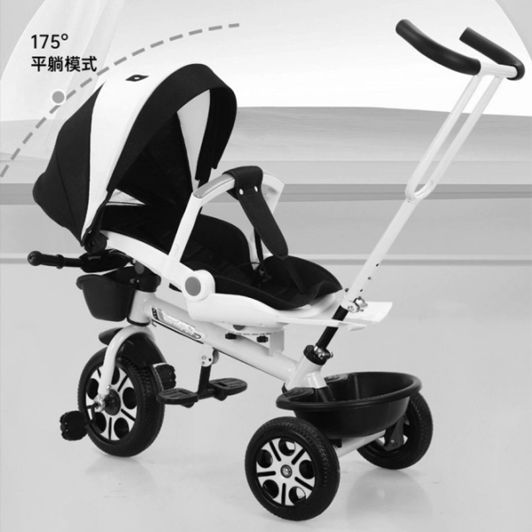 Triciclu 4Play AT172 Black  Metal / Pentru copii photo 3
