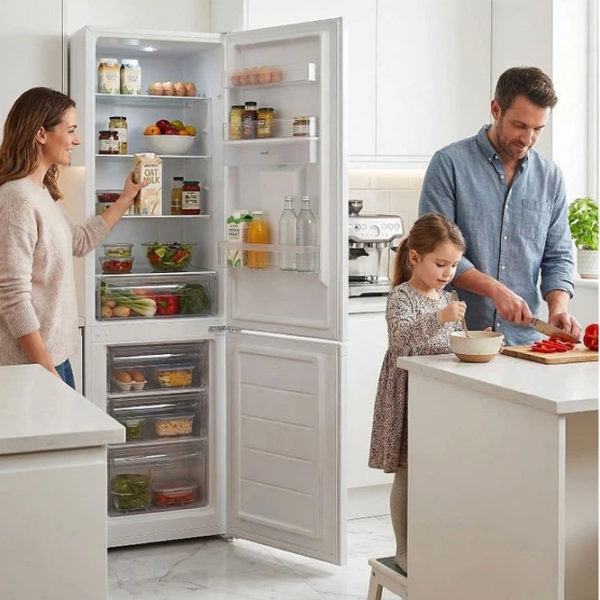 Frigider Heinner HC-HM260INVWDD White 189l / Automat, 71l / Manual, D photo 7