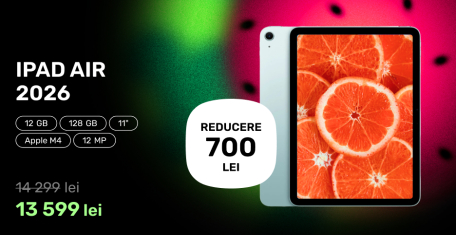 Tabletă Apple iPad Air 2026 11" Wi-Fi reducere 700 lei