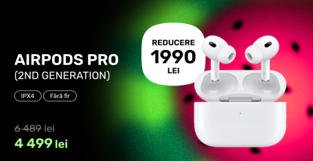 Căști Apple AirPods PRO (2nd generation) MagSafe reducere 1 990 lei