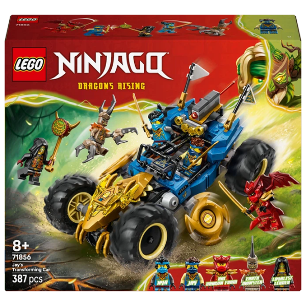 Constructor LEGO Jay's Transforming Car Blue Numărul de piese 387, 8+