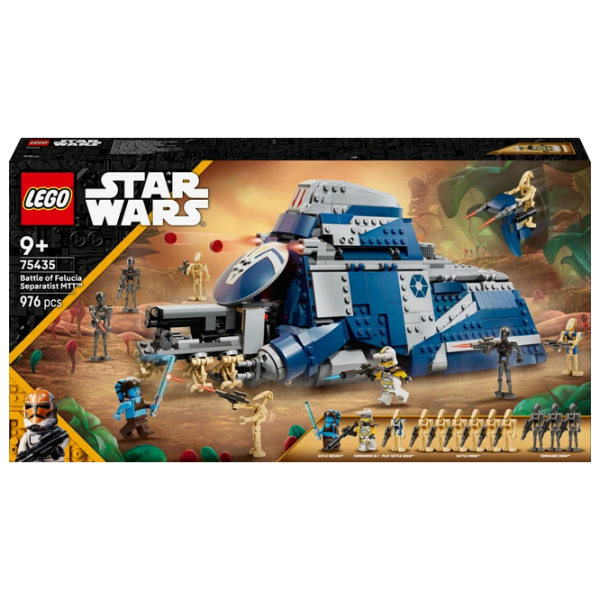 Конструктор LEGO Battle of Felucia Separatist MTT Синий Количество деталей 976, 9+