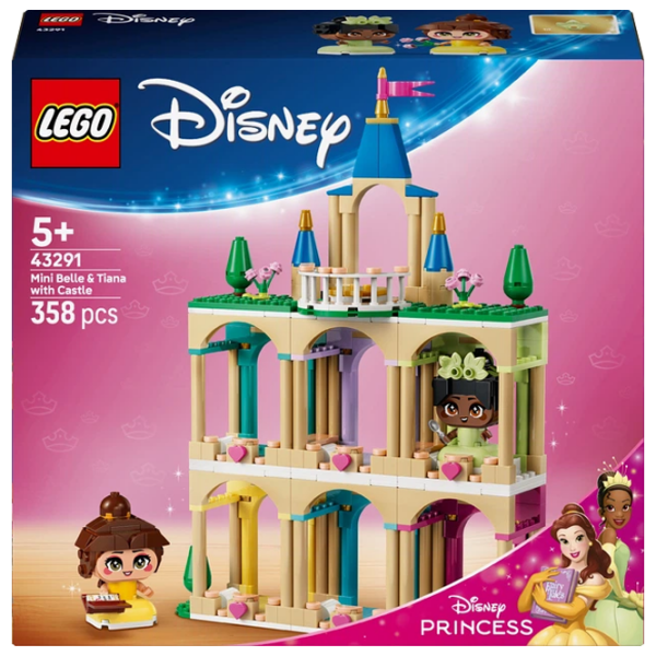 Constructor LEGO Mini Belle & Tiana with Castle Beige Numărul de piese 358, 5+