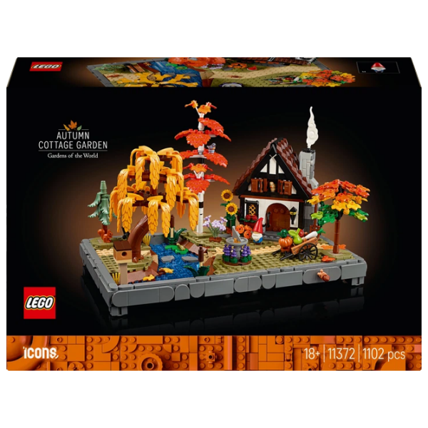 Конструктор LEGO Autumn Cottage Garden Оранжевый Количество деталей 1102, 18+