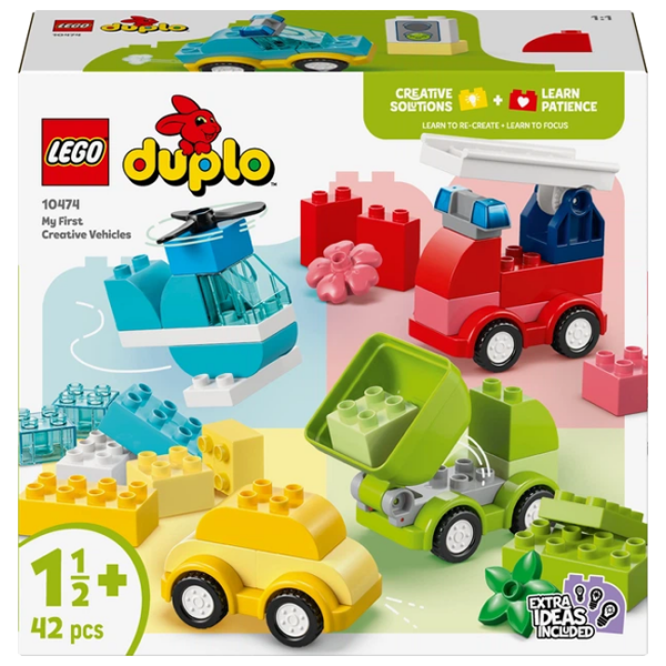 Constructor LEGO My First Creative Vehicles Multicolor Numărul de piese 42, 1.5+