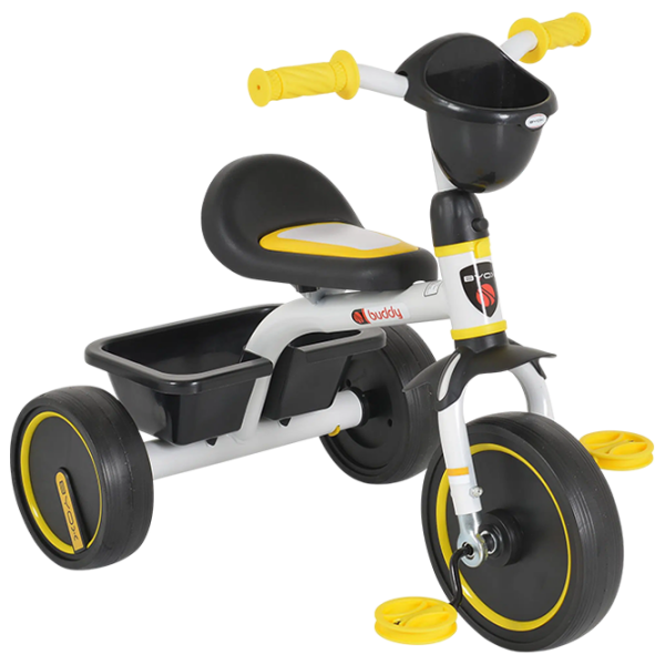 Triciclu Moni Buddy White  Metal / Pentru copii photo 1