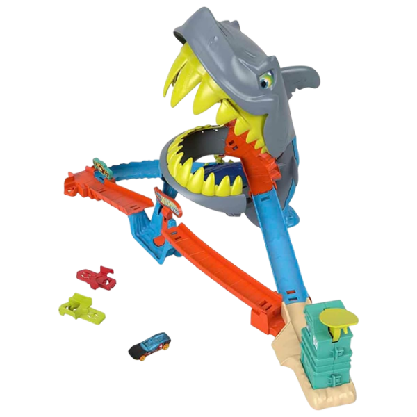 Авто-треки Mattel Shark Chomp Beach JHL96
Разноцветный
Серый