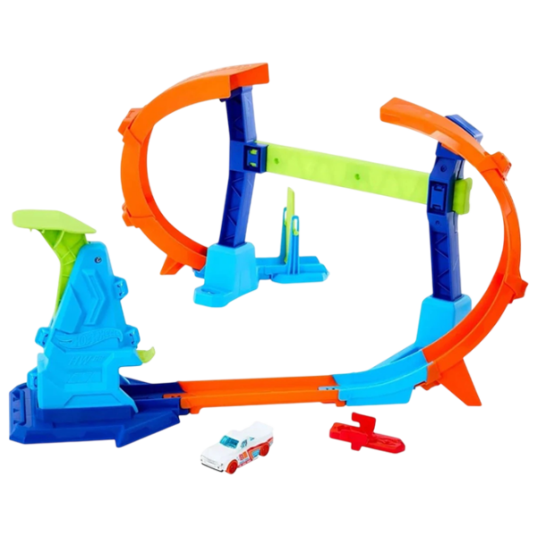 Pistă auto Mattel Corkscrew Jump Champion JLM91
Multicolor
Orange