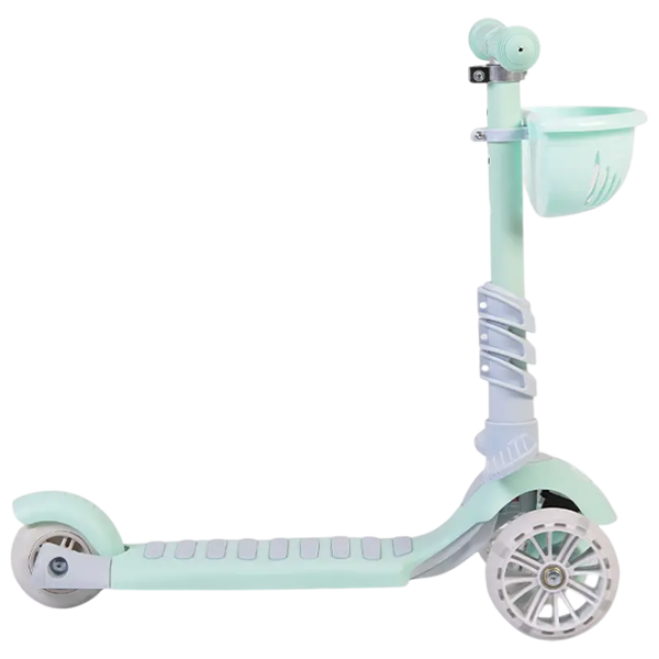 Детский трёхколёсный самокат Moni Bubblegum (MT.104807) Зеленый 3 года, 40 кг, Полиуретановые photo 3