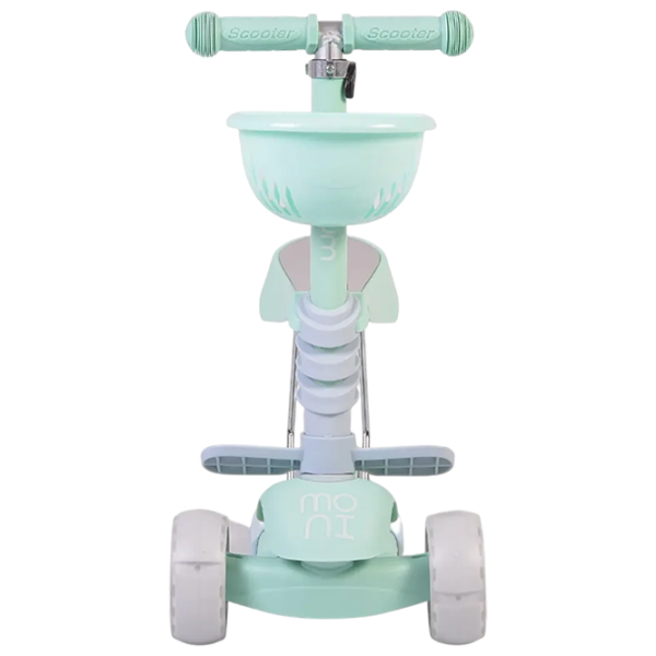 Детский трёхколёсный самокат Moni Bubblegum (MT.104807) Зеленый 3 года, 40 кг, Полиуретановые photo 4