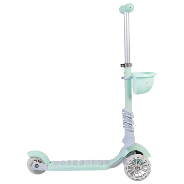 Детский трёхколёсный самокат Moni Bubblegum (MT.104807) Зеленый 3 года, 40 кг, Полиуретановые photo 5