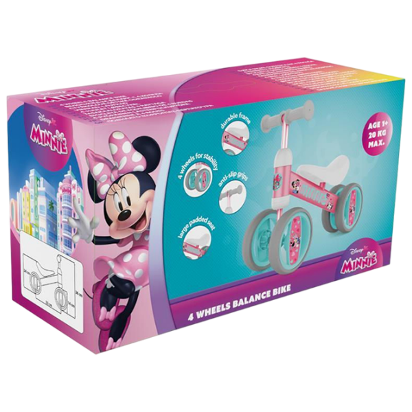 Bicicletă fără pedale Seven Minnie 12" Pink Blue Metal / Pentru copii photo 5
