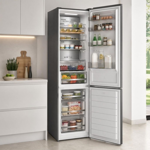 Frigider Heinner HCNF-HM377INVDGHC Black 264l / No Frost, 113l / No Frost, C photo 9