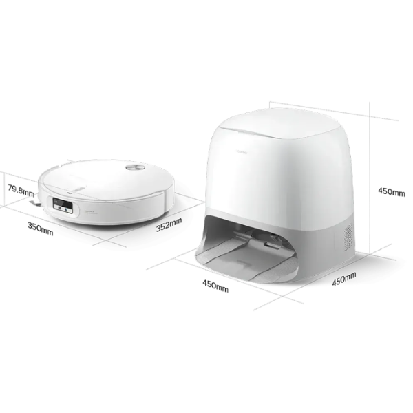Робот пылесос Roborock Qrevo Curv 2 Pro Белый Влажная, 60 Вт, 61 дБ photo 2