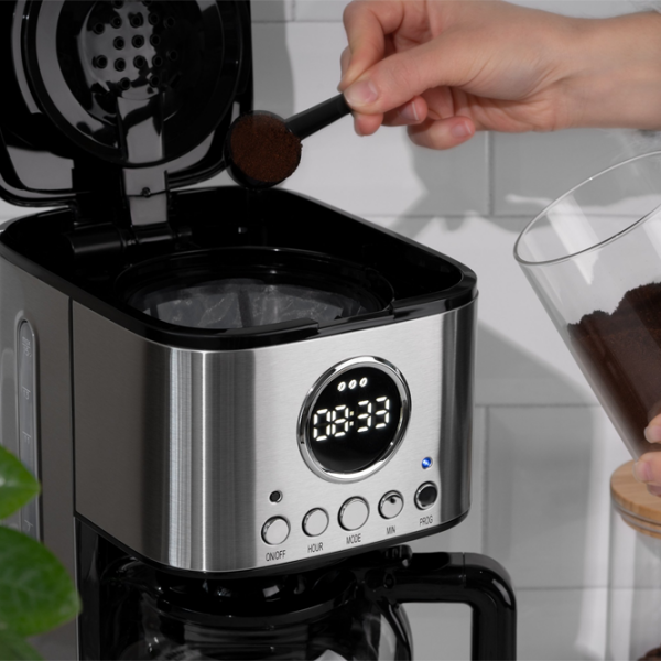 Aparat de cafea Ardesto FCM-D3200 Inox 900 W, 1.5 l, Bloc termic photo 6
