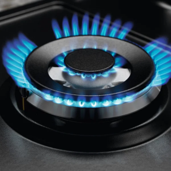 Газовая варочная панель Electrolux KGS6436K Черный Эмалированная сталь, Решетка: Чугунная photo 5