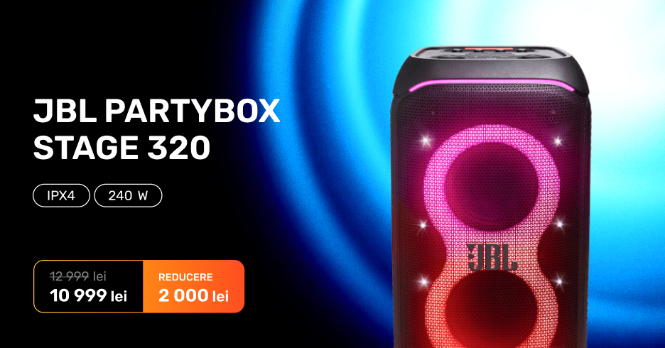 Boxă pentru Party JBL PartyBox Stage 320 reducere 2 000 lei
