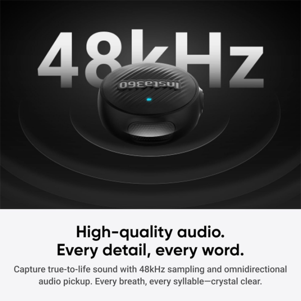 Transmițător Insta360 Mic Air Transmitter Black  photo 2