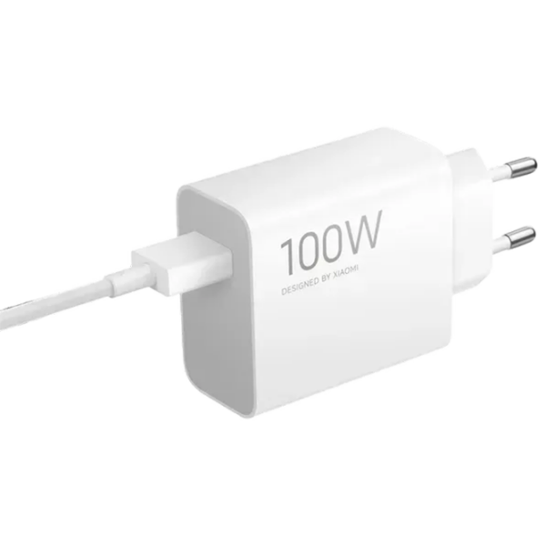 Încărcător de rețea Xiaomi Mi 100W Charging Combo (100 W) White  / White photo 2
