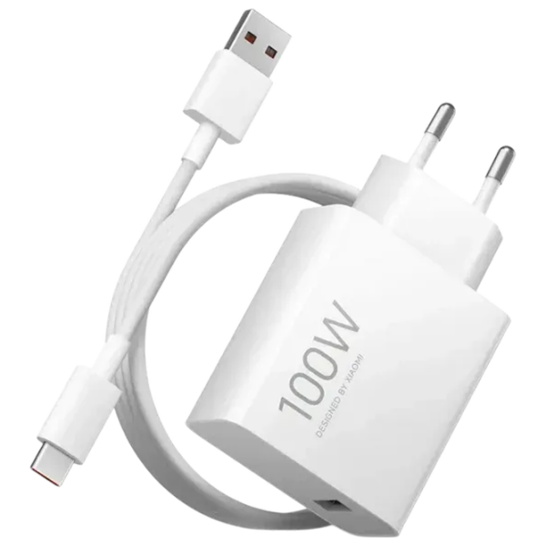 Încărcător de rețea Xiaomi Mi 100W Charging Combo (100 W) White  / White photo 3