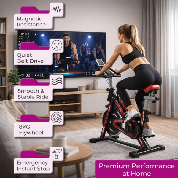 Эллиптический тренажер Arenasport Spinning Bike Черный 120 кг photo 7