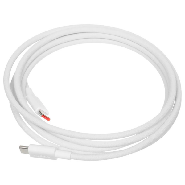 Кабель для телефона Xiaomi 6A Braided USB Type-C / USB Type-C Белый  photo 3