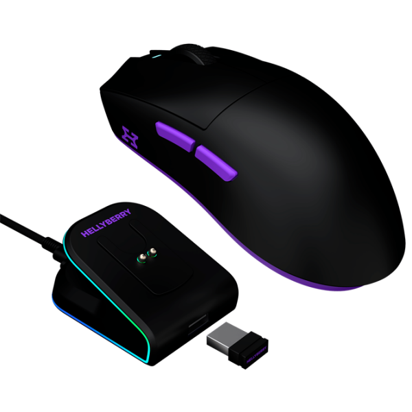 Mouse Hator Hellyberry HM47 Black Fără fir / 12000 dpi photo 2