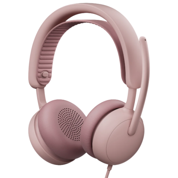 Наушники Logitech ZONE Wired 2 Роза Проводная / Персональный / Накладные photo 1